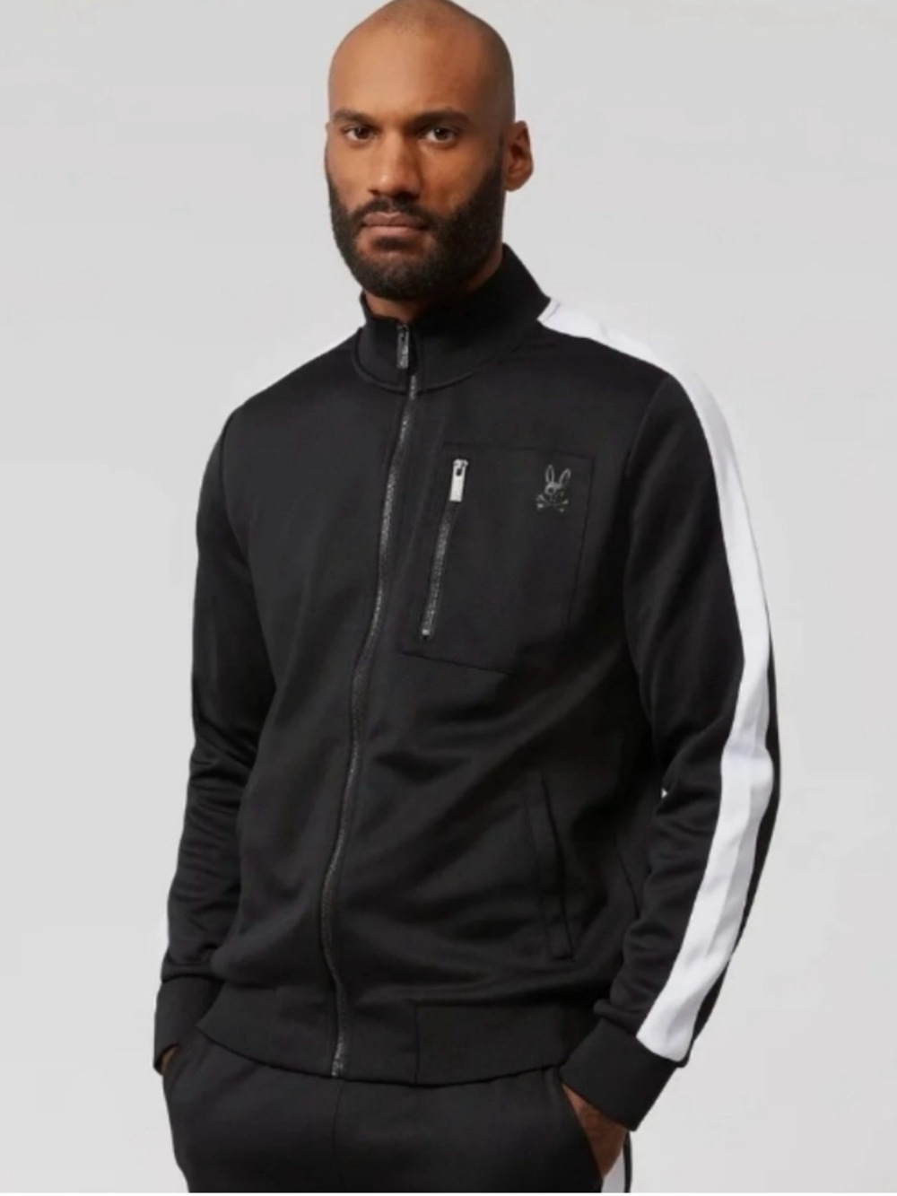 Psycho Bunny Men’s Moro Knit Track Jacket
